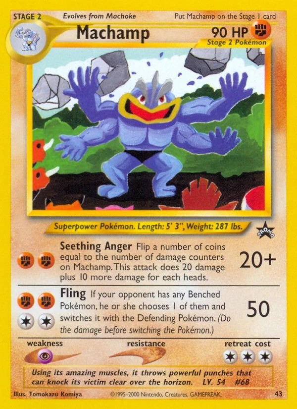 Machamp #43 LP Pokémon Wizards Black Star Promos