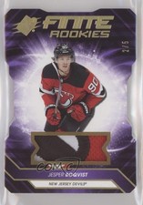 2019 SPx Finite Die-Cuts Rookies Achievement 2/5 Jesper Boqvist #F-66 Patch 01g1