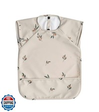GZMM Waterproof Baby Bibs,Infant Toddler Extra Cover Feeding Bib With Food Ca