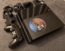 Sony PlayStation 4 PS4 500GB Console Black Good Condition Full Set Bundle