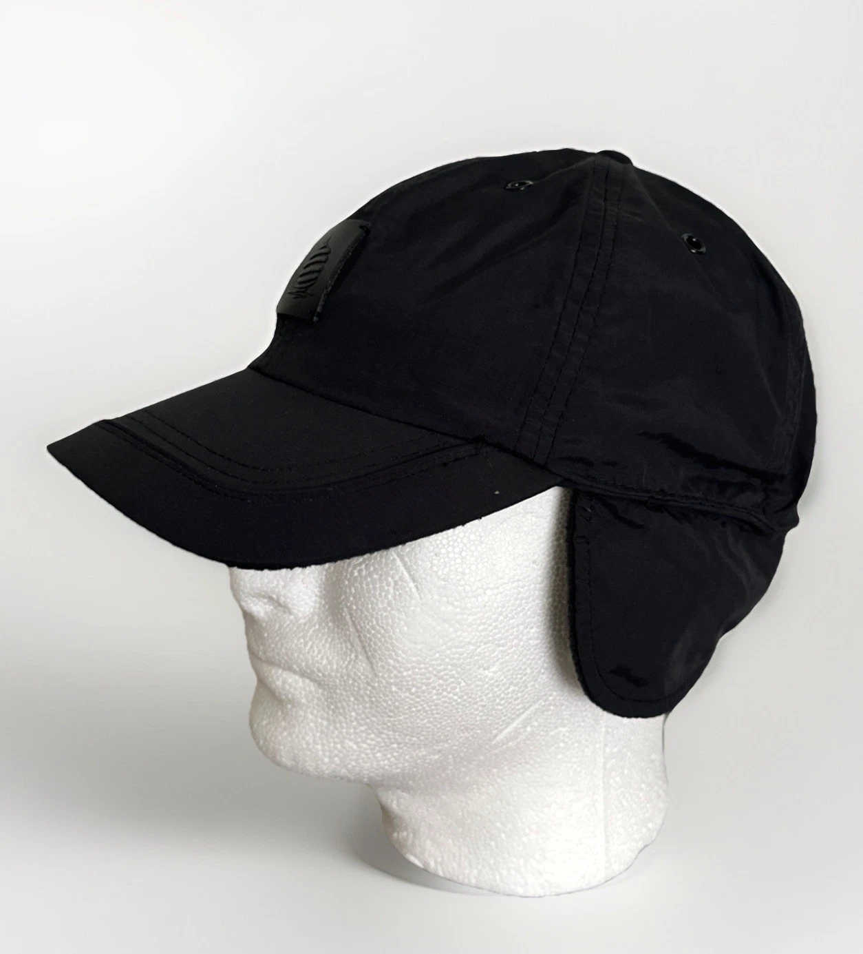 Marina Yachting Black Fleece Ear Flap Hat New With Tag