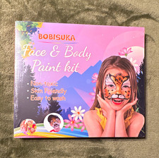 BOBISUKA Face Body Paint Complete Kit 52g Non-Toxic Easy Wash Multicolor