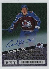 2024 Upper Deck Credentials Debut Ticket Access Green /25 Calum Ritchie Auto 9be