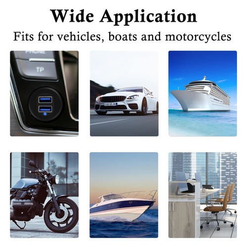 Double Port USB 3.0 Car Mount Flush Cable, USB3.0 Male to Female Mount... - 第 7/7 張圖片