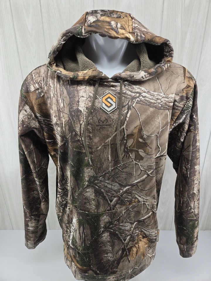 Sudadera con Capucha ScentLok Para Hombres XL Forrada de Vellón Pullover Roble Mossy Camuflaje Caza Informal Foto 2 de 4