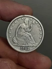 1842- P Seated Liberty Half Dollar- Medium Date