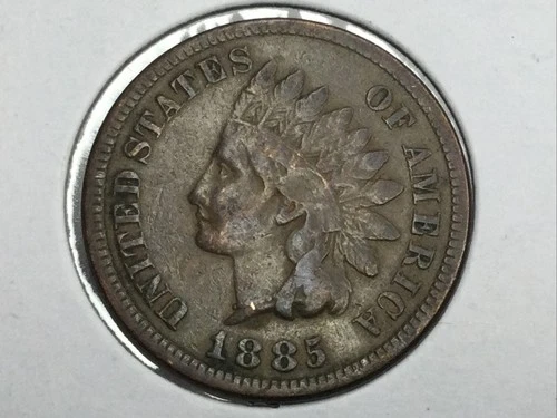1885 Indian Cent in fine