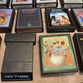 Atari 7800 Prosystem Console Controllers Games Charger Bundle UNTESTED FOR PARTS