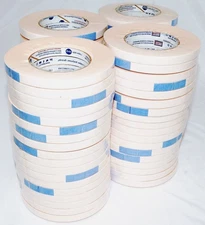72 rolls of Intertape 591 .5 Inch Double Sided Flat Back Paper Tape 36 yds Beige