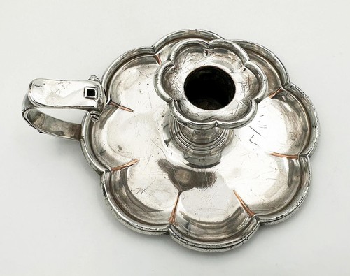 MATTHEW BOULTON CHAMBERSTICK ANTIGUO PLATO SHEFFIELD WILLIAM IV c1835 - Imagen 3 de 6