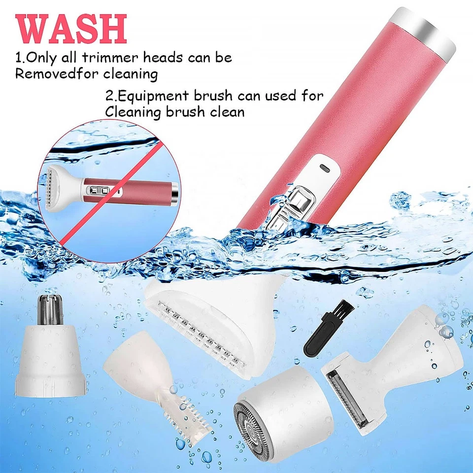 Depilador Rasuradora Depiladora Para Mujer Partes Privadas Piernas Recargable Foto 3 de 4