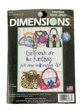 2004 DIMENSIONS COUNTED CROSS STITCH ONE WILL NEVER DO 5  X 7  NEW OLD STOCK