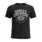 Harley-Davidson Men's Winter Chrome Bar & Shield Crew-Neck Dealer T-Shirt Black