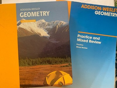(Lot X 2)ADDISON WESLEY GEOMETRY(Teacher Ed)/Hard/Practice & Mix Review(Soft)
