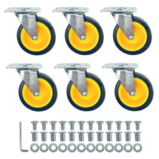 Upgraded 3 Caster Wheels Replacement For 36-40 Mechanic Creeper 6 Pack
