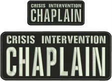 Crisis I Chaplain 2 Embroidery Patches 4x10 A...