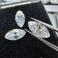 Premium Marquise Cut D Color Loose Moissanite 0.5-5ct VVS1 GRA Certificate