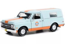 Die-cast Car 1/24 1968 Chevrolet C-10 with Camper Shell - Gulf Oil "Running on