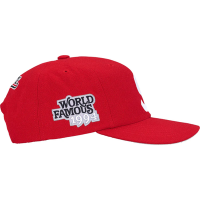 Supreme World Famous S Logo 6-Panel hat RED/ Brand New | eBay