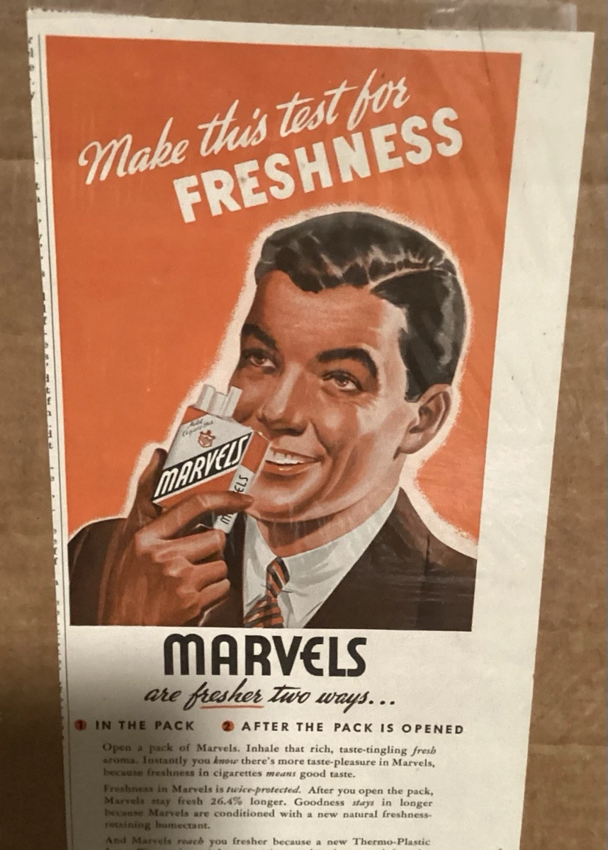 Marvels Collectible Tobacco Cigarettes for sale