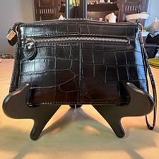 Befen Black Crocodile Pattern Zip-Around Wristlet Strap Women&rsquo;s Wallet