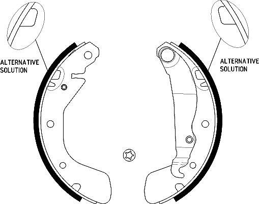 Hella Bremsbackensatz Hinterachse U.A. FüR Chevrolet, Opel-image