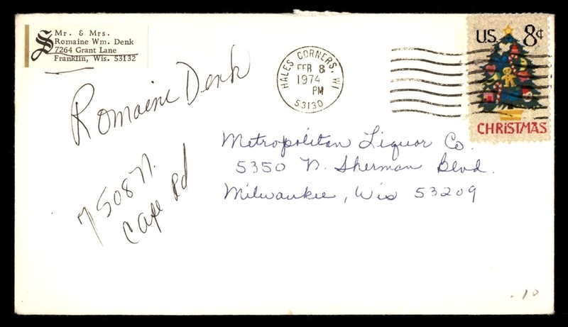 Mayfairstamps US 1974 Hales Corners to Milw Cover cca_06533