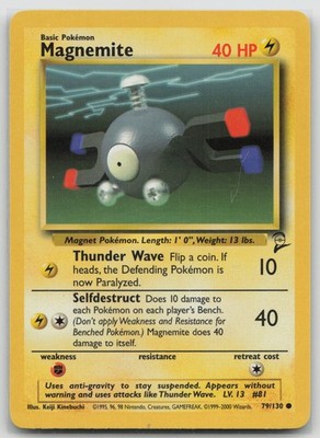 Magnemite - BS2 Base Set 2 #079/130 Common LP