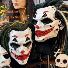 Cyber Joker Full Face Cosplay Mask Resin Customized Mechanical Technology Mask