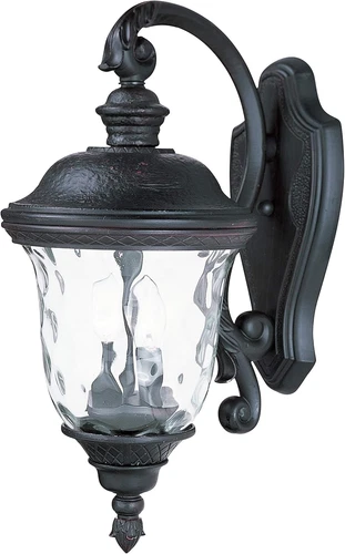 20" Two-Light Outdoor Wall Lantern - Traditional Style in Oriental Bronze Finish - Picture 1 of 7