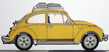 1974 Volkswagen Vw Beetle Shape Die Cut Accessories Promotion Card Original Neat 1974 Volkswagen Vw Beetle Shape Die Cut Accessories Promotion Card Original Neat