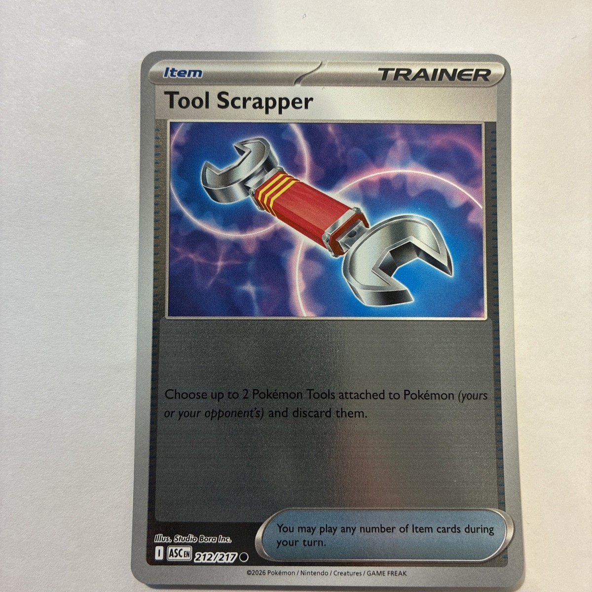 Tool Scrapper Reverse Holo Ascended Heroes #212/217 Pokemon 2026