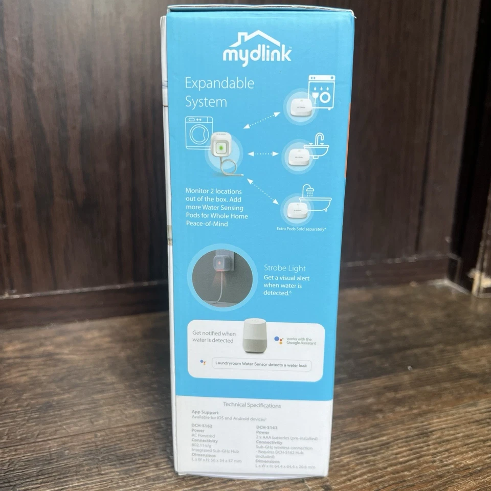 D-LINK  Wi-Fi Water Leak Sensor   Starter Kit  DCH-S1621KT **Sealed** - Image 3 of 4