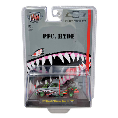 M2 Machines PFC. Hyde 1973 Chevrolet Cheyenne Super 10 CHASE 1:64 Diecast