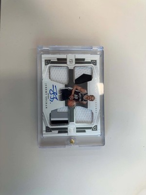 National Treasures Rookie Materials Autographs Quad #RMQ-JMS Jeremy Sochan /99 ~