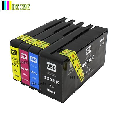 4-Pack 950XL / 951XL High Yield Ink Cartridges For HP OfficeJet Pro 8600, 8610, 8620, 8630, 8100 – Black, Cyan, Magenta, Yellow - View #3
