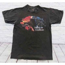 Vintage USA Made Harley Davidson Faded Black EAGLE Shirt Medium