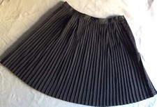Anthropologie Pleated Knee Dark Gray Skirt Sz11