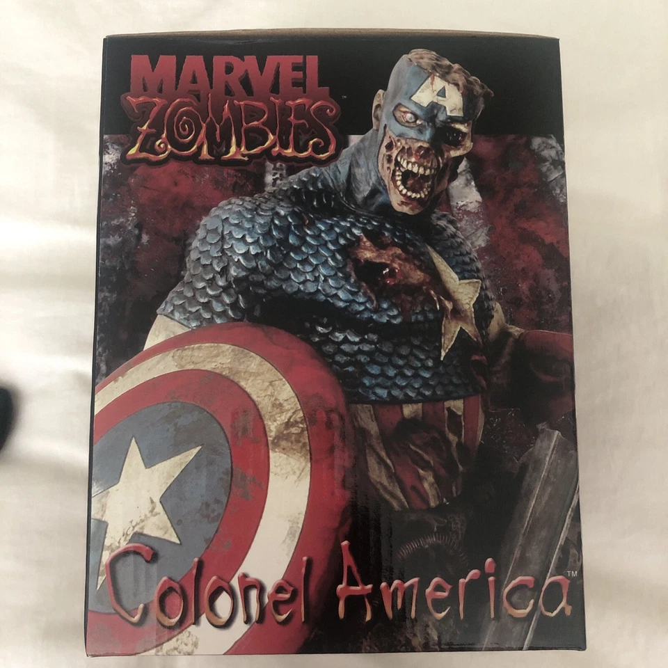 Marvel Zombies SDCC Comic-Con 2007 Colonel Captain America Bust New Sealed - Image 2 of 4