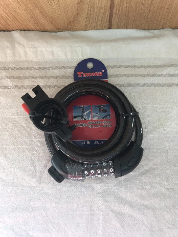 Tonyon TY588E Anti Theft Bike Lock Steel Wire Bicycle Security Cable Locks - Image 2 of 4