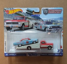 Hot Wheels 1:64 Car Culture Team Transport '61 Impala/ '72 Chevy Ramp Truck 