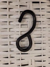 US CARGO CONTROL BLACK VINYL COATED S-HOOK 1,200 LB BREAK STRENGTH NEW