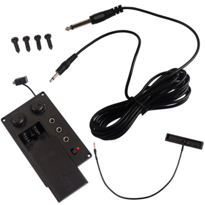 Metall Violine Fiddle Silent EQ Tonabnehmer mit Piezo Set für elektrische Violine