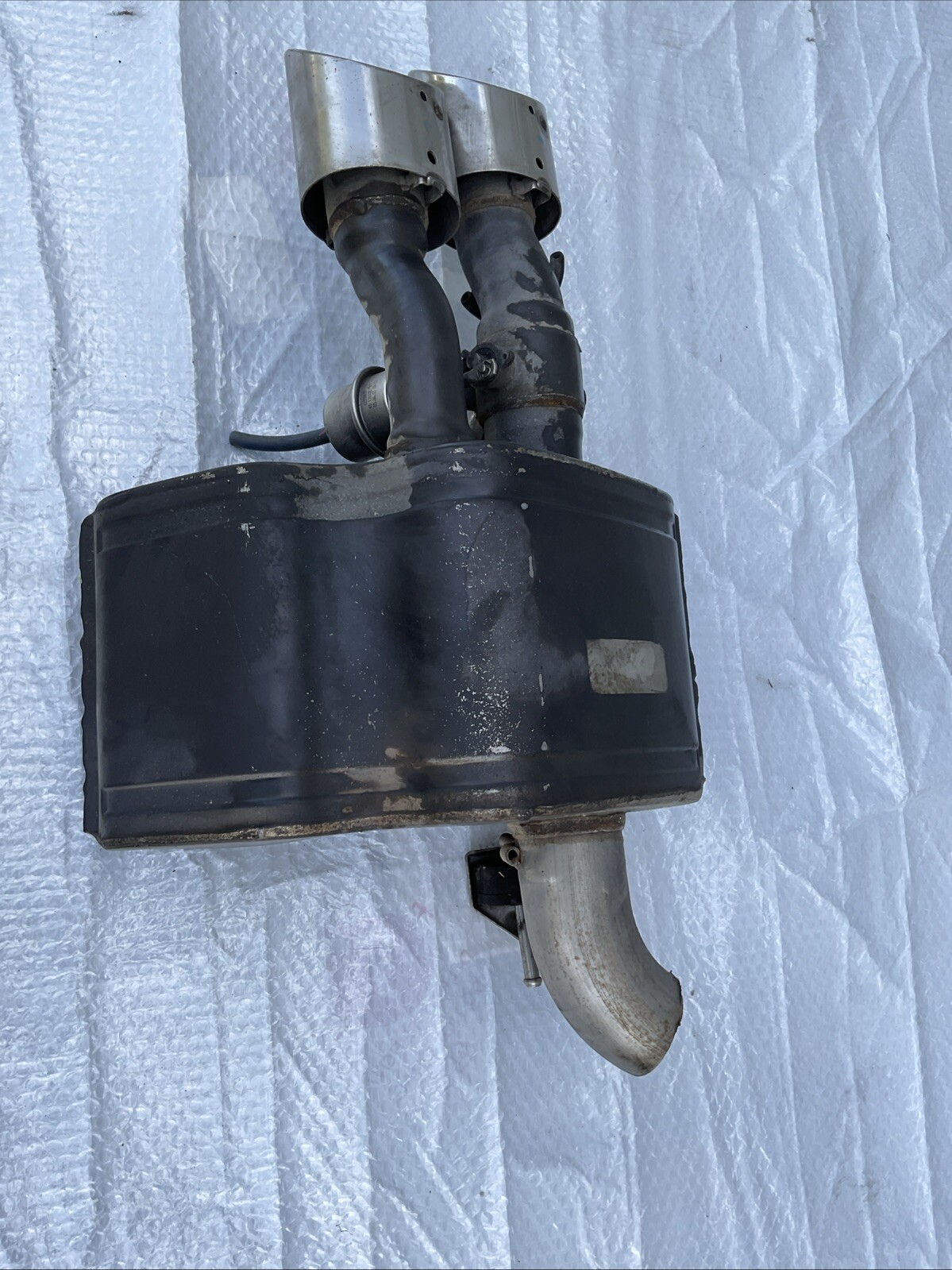 14-17 MASERATI QUATTROPORTE 3.0L REAR LEFT SIDE EXHAUST MUFFLER & TIP OEM 26K