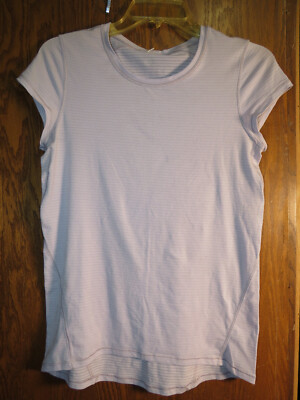 Lululemon Another Mile Short Sleeve Heathered Sheer Violet