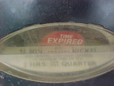 1960s DUNCAN DOUBLE HEAD PARKING METER MECHANICAL CLOCKS WORKS 25