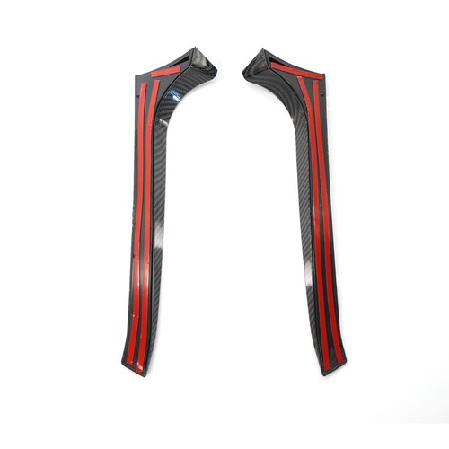 Carbon Fiber Texture Rear Window Spoiler Canard Splitter For VW Golf GTI 09-13 - Picture 8 of 10