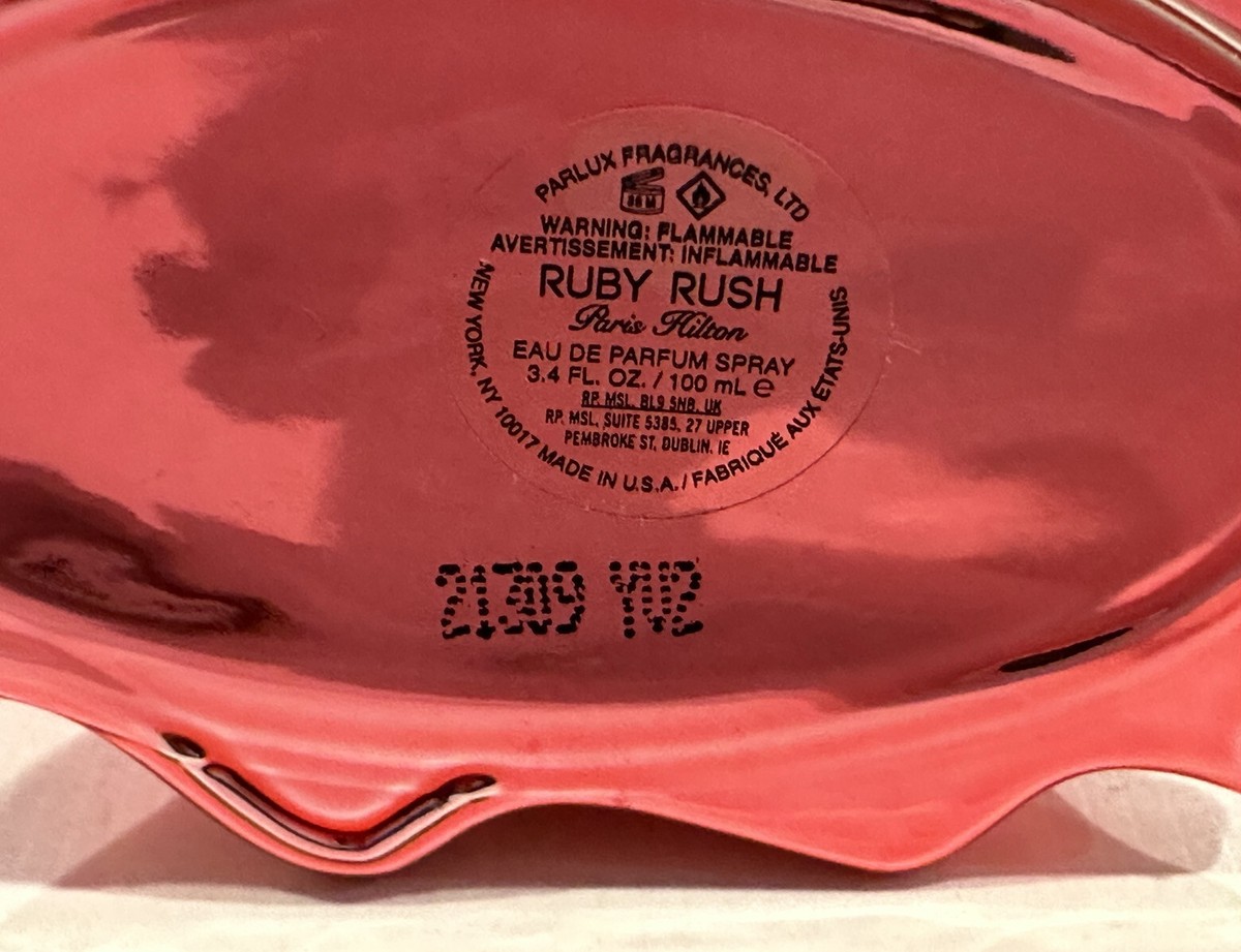 Paris Hilton RUBY RUSH Women 3.4oz EDP Spray Read LIsting New