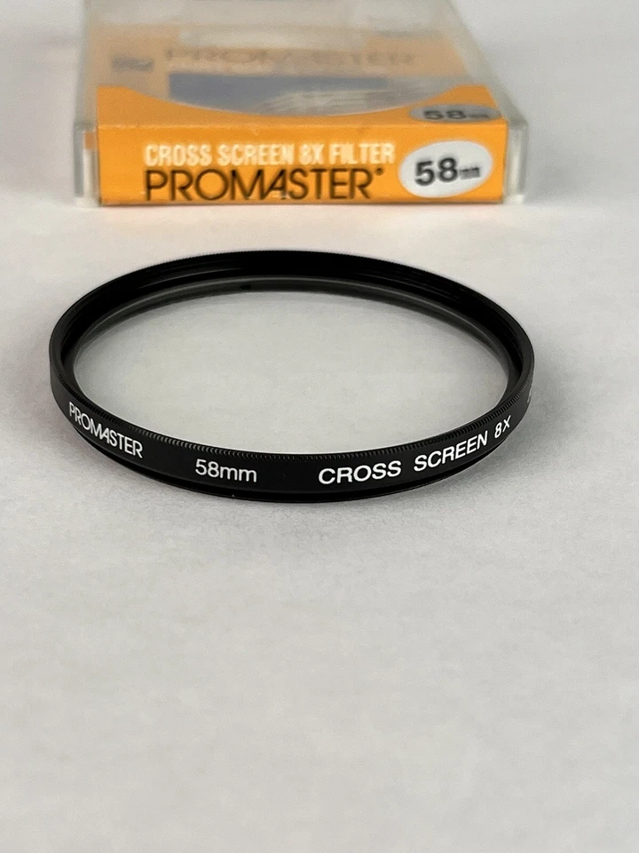 Promaster  58mm Cross Screen 8x & Hoya Cir-Polarizing Filters w/ Cases - Image 4 of 4