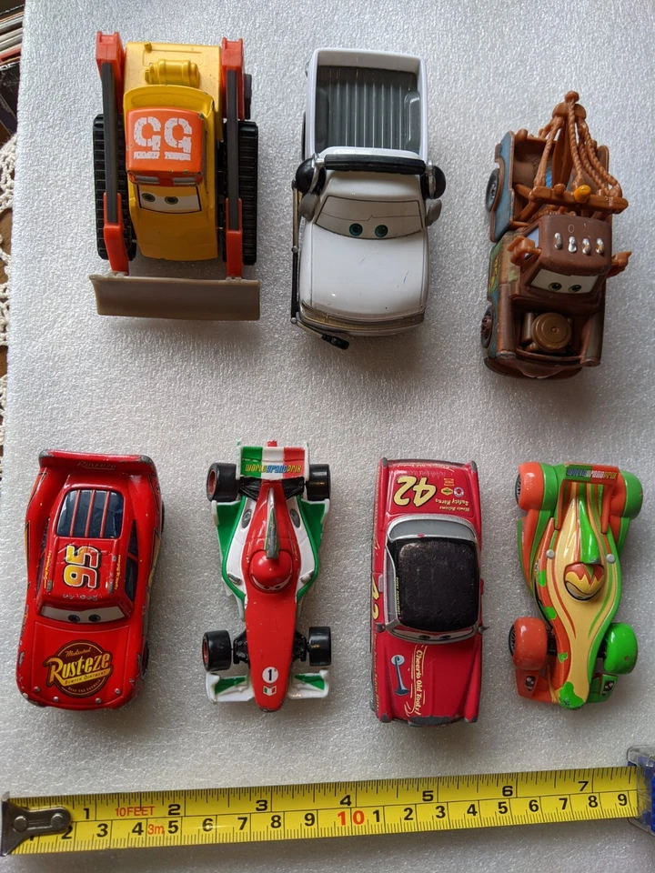 7x Disney Pixar DIECAST Trucks CARS McQueenDuckyRipFrancescoMaterBrian TOYS LOT - image 2 of 4